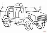 Coloring Military Pages Army Truck Vehicles Vehicle Getcolorings Printable Color sketch template