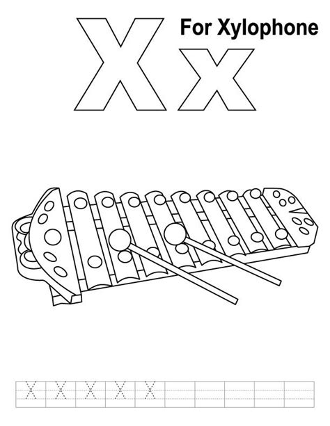 xylophone coloring page jolietebautista