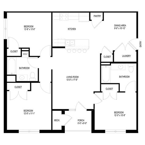 simple  bedroom floor plan  dimensions viewfloorco