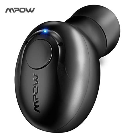 mpow stereo bluetooth earphone wireless mini invisible earpiece