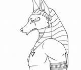 Anubis sketch template