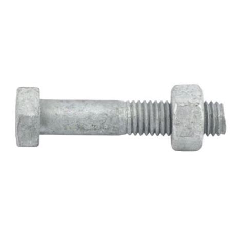 Bolt And Nut M20 X 50mm Grade 4 6 Hex Head Galv Prime Supplies