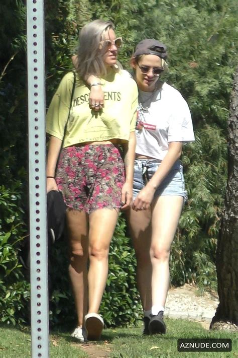 Dylan Meyer And Kristen Stewart On A Romantic Stroll This Morning In
