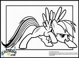 Coloring Dash Rainbow Pages Mlp Popular Baby sketch template