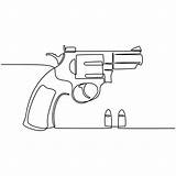 Pistol Continuous Bullets Vecteezy sketch template