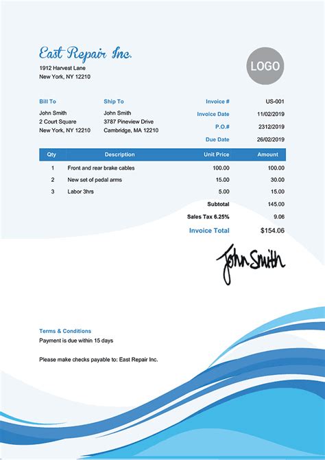 invoice templates print email   fast secure