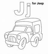 Coloring Letter Pages Jeep Printable Color Words Toddler Categories sketch template