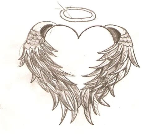 heart  angel wings tattoo tattoo design pinterest tattoo