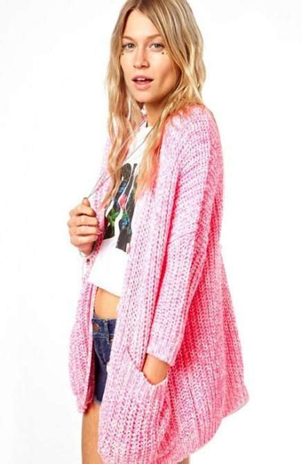 wear pink cardigan chic  ideas  images pink cardigan