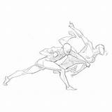 Poses Pelea Reference Anime Pose Drawing Dinámicas Action Choose Board sketch template