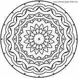 Coloring Pages Mandala Miscellaneous Color Printable Kids Sheets Found Mandalas sketch template