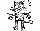 Coloring Polka Dot Pages Dots Cat Para Dibujos Marker Gato Animals Animales Coloringcrew Colorear Dibujo Kindergarten Getdrawings Getcolorings sketch template