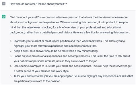 should you use chatgpt for interview advice forage