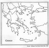 Greece Map Ancient Blank Outline Printable Travel Information Worksheet Maps Worksheeto sketch template