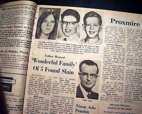 details  john list westfield nj  jersey family murders massacre   newspaper