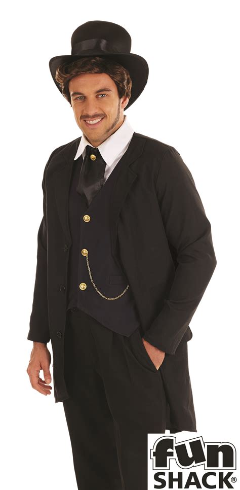 mens victorian man costume  edwardian dickensian cosplay fancy dress