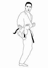 Karate Judo Ausmalbilder Disegni Colorare Deportes Bambini Sportivo Mewarnai Malvorlage Faciles Sporten Dibujar Kolorowanki Coloriages Animasi Colorier Websincloud Printen Gify sketch template