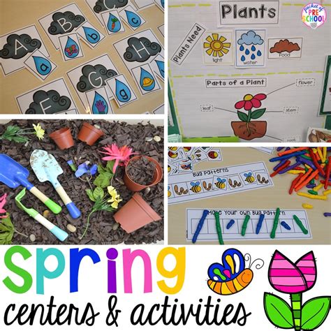spring activities  centers  preschool pre   kindergarten