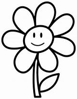 Flower Daisy Outline Coloring Pages Kids Clipartmag sketch template
