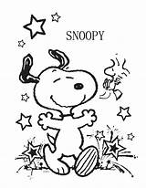 Snoopy Coloring Pages Birthday Getcolorings Printable Color sketch template