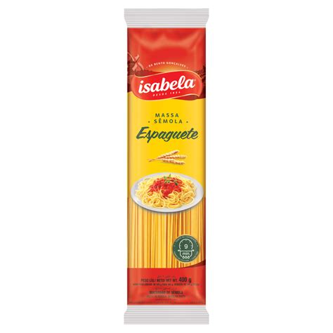 macarrao de semola espaguete isabela pacote  giassi giassi