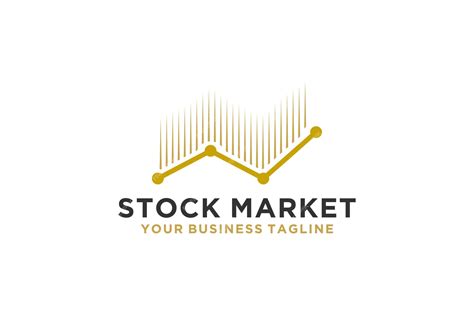 premium vector stock market logo design financial index report icon symbol diagram