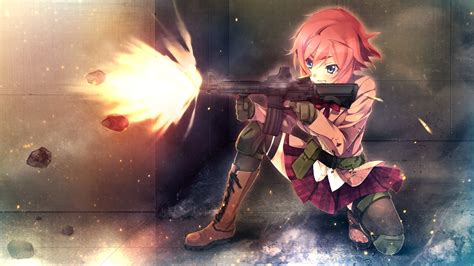 anime girls anime women  guns innocent bullet kanzaki sayaka wallpapers hd desktop