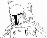 Wars Star Coloring Boba Fett Pages Drawing Mandalorian Stormtrooper Helmet Easy Printable Print Drawings Head Color Book Coloringtop Getdrawings Template sketch template