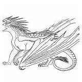 Coloring Pages Wings Fire Icewing Tagged Dragon Posted sketch template