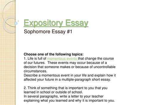 expository essay powerpoint    id