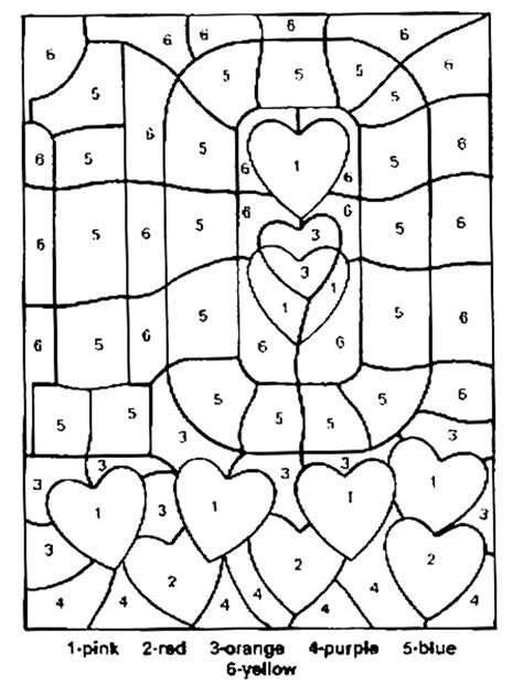 kids color  number coloring pages sketch coloring page