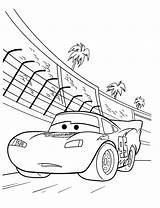Da Colorare Mcqueen Coloring Lightning Race Track Disney Disegni Pagine Salvato Auto sketch template