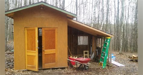 work shed wood shed project  james  menards