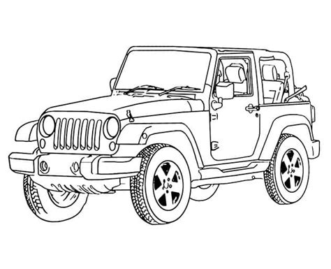 jeep grand cherokee coloring page  printable coloring pages  kids