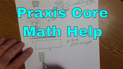 praxis core math practice test   youtube