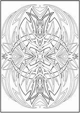 Dover Doodle Publications Abstract Colouring Mashabli Doverpublications Trippy sketch template