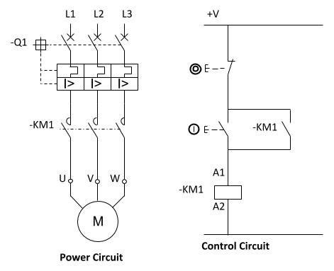 dol power  control circuit electrical circuit diagram electrical engineering books