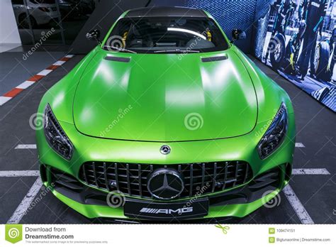 Green Mercedes Benz Amg Gtr 2018 V8 Biturbo Exterior