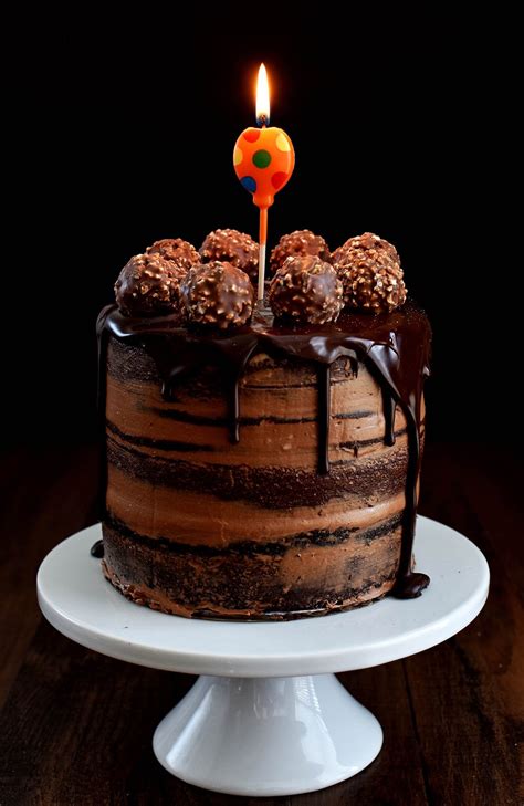 chocolate hazelnut semi naked cake with dark chocolate ganache pepper delight