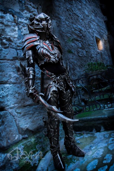 daedric full armor  elder scrolls   arsynalprops  deviantart