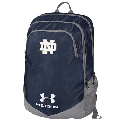 armour notre dame fighting irish navy scrimmage performance backpack