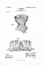 Corset 1903 Patents sketch template