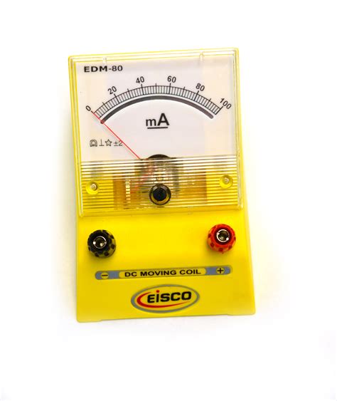 eisco labs analog ammeter dc current meter   milliamp ma resolution  ebay