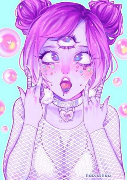 54 ideas drawing kawaii girl pastel goth my drawing