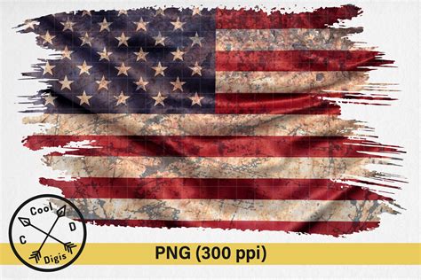 american flag distressed usa patch grafica  cool digis creative fabrica