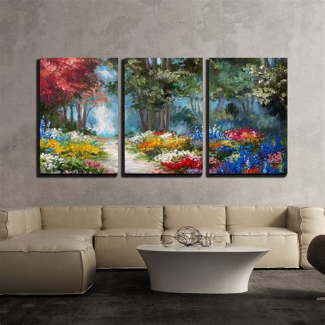 wall  piece canvas wall art oil painting landscape colorful