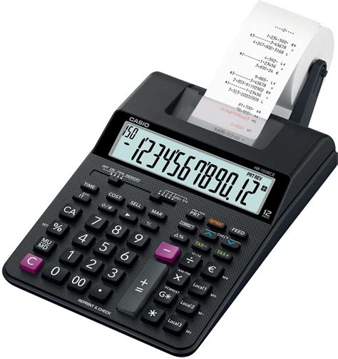 bolcom casio hr rc desktop rekenmachine met printer zwart