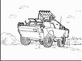 Coloring Military Bradley Hummer sketch template