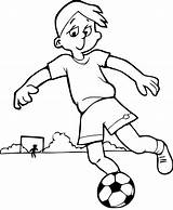 Soccer Coloring Kids Color Print Pages Simple Gif sketch template