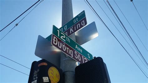 bilingual street  signs sdot blog